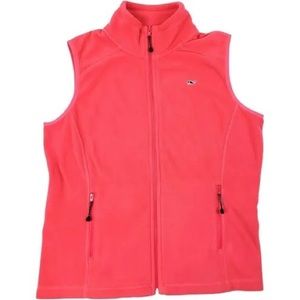 Vineyard Vines Women’s L Pink Coral Fleece Vest
